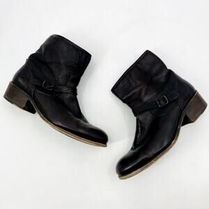 Frye Brown Maroon Leather Ankle booties